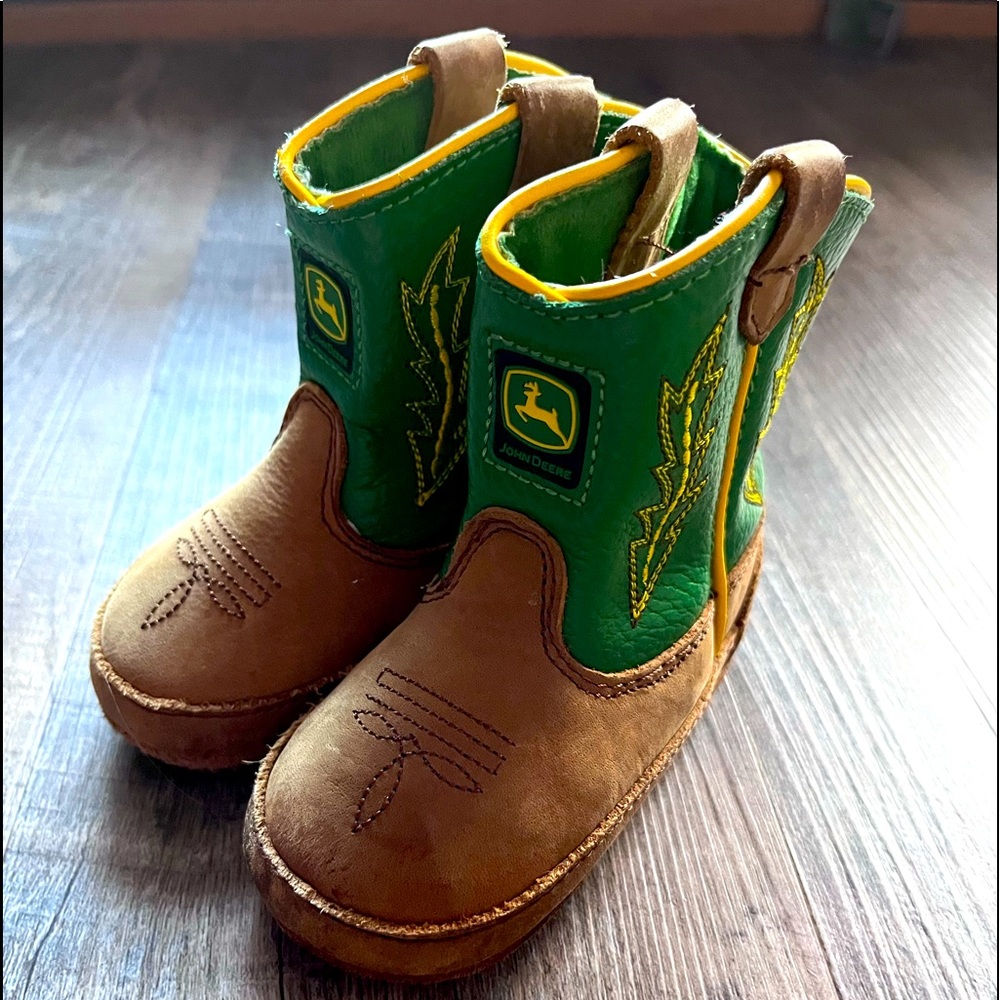 John Deere baby boots